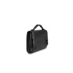 the Clery clutch in Epi leather can be worn on the shoulder