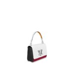 the strap is embroidered with 'Louis Vuitton' on one side