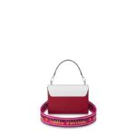 and Monogram Flowers on the other. A standout style for casual or athleisure looks.Detailed Features9.06 x 6.69 x 3.74 inches(Length x Height x Width)•White/Black/Scarlet Red•Epi grained cowhide leather•Epi grained cowhide-leather top handle and embroidered satin large strap•Microfiber lining•Gold-color hardware•Removable top handle for hand carry•Removable large embroidered satin strap (drop: 46 cm/17.7inches) for shoulder or cross-body carry•Transforming signature LV Twist lock•Inside flat pocket with removable mirror•Large inside pocket