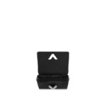 Louis Vuitton fashions the Twist MM in deep-dyed Epi leather with a colored plexiglass top handle and bright-colored nametag and charm. Accented by the classic LV Twist lock