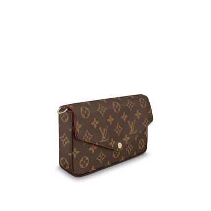 the elegant Pochette Felicie in Monogram canvas is the stylish solution to carry and organize your daily essentials. Much more than a wallet