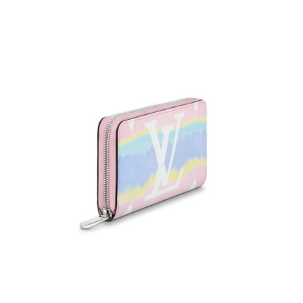 Louis Vuitton's iconic Zippy wallet is revisited as part of the LV Escale collection of leather goods and accessories. Crafted from Monogram Giant canvas