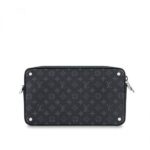 removable shoulder strap•Zipped closure with two pulls•Outside zipped coin purse•Inside flat pocket•This reference is either Made in France