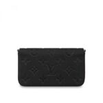 this edition of the Félicie Pochette belongs to the Fall 2021 Wild at Heart capsule. The envelope-style pouch features a spacious compartment and two removable pockets. It can be carried as a chic little clutch or attached to its gold-tone chain for on-the-shoulder or cross-body wear.Detailed Features8.3 x 4.7 x 1.2 inches(Length x height x width )•Black•Embossed