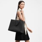 sans-serif; font-size: 16px; background-color: #ffffff;">The stylishly oversized OnTheGo GM tote goes from workday to weekend without missing a beat. The bag’s square shape affords plenty of room for stowing office files and a laptop. For the first time