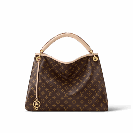 Detailed Features19.96 x 9.84 x 14.17 inches(Depth x Height x Width)• Monogram-coated canvas•Natural Cowhide-leather trim•Microfiber lining•Gold-color hardware•Large inside zipped pocket•6 inside flat pockets (3 on each side)•Keybell with key ring and hook•4 protective bottom studs•Handle: Single