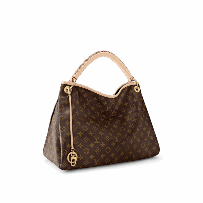 The Artsy GM embodies an understated bohemian style. Louis Vuitton's iconic and divinely supple Monogram canvas is enhanced by rich golden color metallic pieces and an exquisitely handcrafted leather handle.