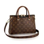 -Material: Monogram Canvas- Fuction: Shoulder Bags And Totes- Model: M41218- Color: Noir- Size: 27 x 19 x 9 cm- Fearture:- Articulated leather handles- Removable cross shoulder strap- Coated Monogram canvas&calf leather- Microfiber lining- Natural cowhide leather trim- Shiny golden brass pieces- Secure double-zip opening- 2 secure exterior compartments- Large flat pocket- Bottom Studs- Description:- With its touch of color and contemporary cross-body carry perfectly designed for women on the go