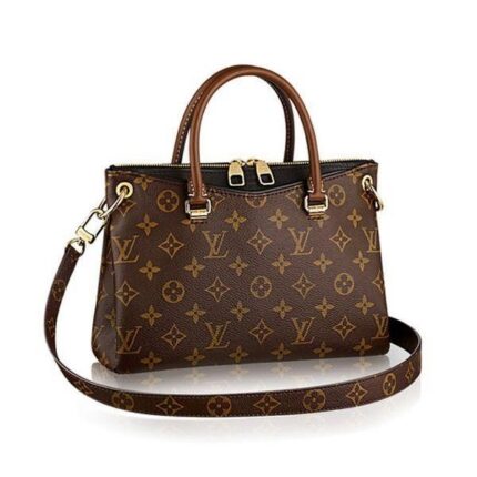 -Material: Monogram Canvas- Fuction: Shoulder Bags And Totes- Model: M41218- Color: Noir- Size: 27 x 19 x 9 cm- Fearture:- Articulated leather handles- Removable cross shoulder strap- Coated Monogram canvas&calf leather- Microfiber lining- Natural cowhide leather trim- Shiny golden brass pieces- Secure double-zip opening- 2 secure exterior compartments- Large flat pocket- Bottom Studs- Description:- With its touch of color and contemporary cross-body carry perfectly designed for women on the go