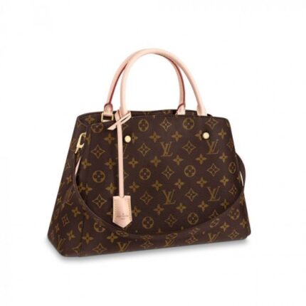 The Montaigne bag in iconic Monogram canvas combines a smart