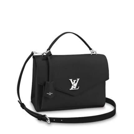•10.6 x 7.8 x 3.9 inches•Soft calfskin•Soft calfskin trim•Microfiber lining•Silver-color metallic pieces•Removable