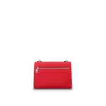 it has room for all the essentials.DETAILED FEATURES•8.6 x 6.7 x 1.9 inches•Soft calfskin•Soft calfskin trim•Microfiber lining•Silver-color hardware•Adjustable chain strap with leather pad•LV Twist Lock closure•Flat front pocket•Inside flat pocket