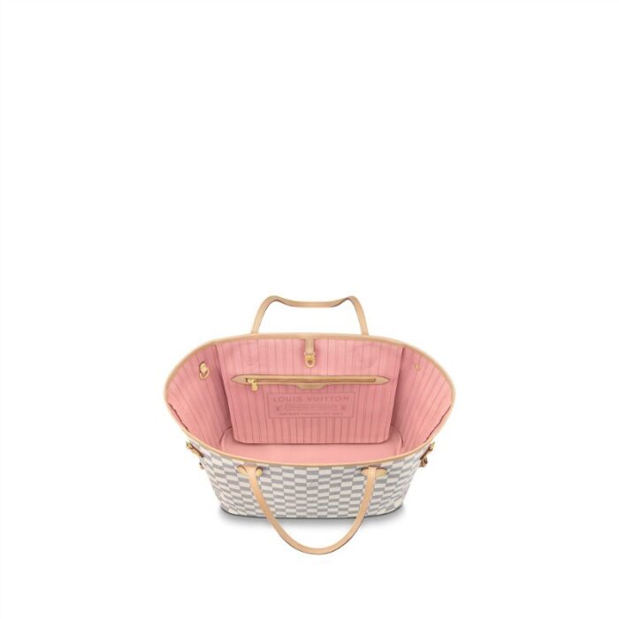 with side laces that cinch for a sleek allure or loosen for a casual look. The slim leather handles slip easily over the shoulder or arm. Lined in colorful textile