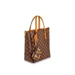 the Belmont PM is made from Damier Ebene canvas