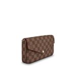 the elegant Pochette Felicie in historic Damier canvas is the stylish solution to carry and organize your daily essentials. Much more than a wallet
