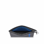 trendier look.10.6 x 8.3 x 2.0 inchesDamier Graphite coated canvasCowhide leather liningSilver colored metallic piecesZip closing system1 flat internal pocket6 credit cards slots