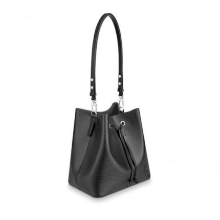 the NéoNoé bucket bag revisits a 1932 design by Gaston-Louis Vuitton. The original was created to transport bottles of Champagne in style; this modern version in luxe