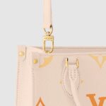 the OnTheGo PM is a compact tote bag offering with a fresh gradient colorway for the summer. It has two rolled-leather top handles for hand carry and a removable and adjustable strap for shoulder or cross-body wear. Inside there’s a zipped pocket will fit daily essentials. for valuables.