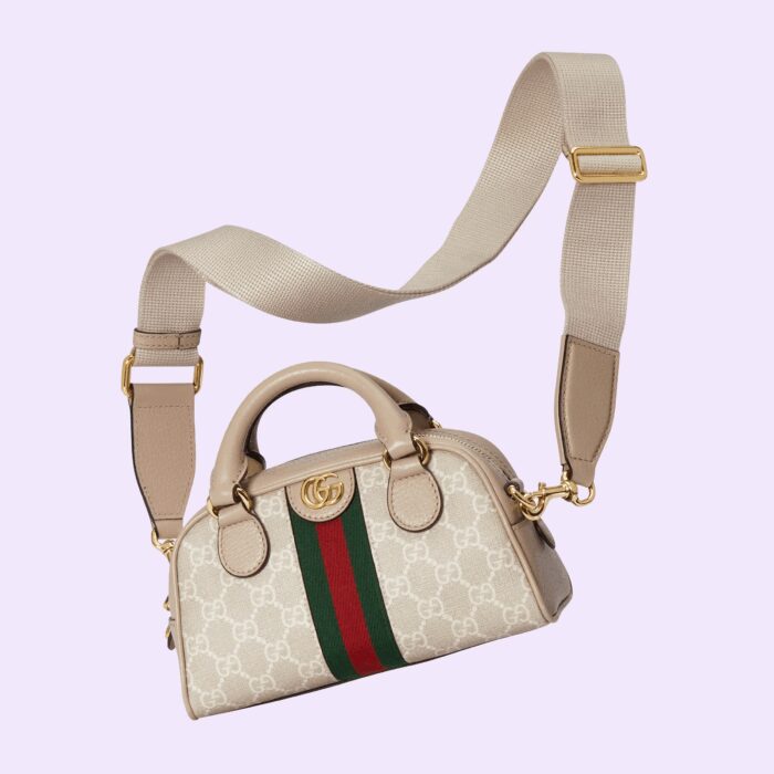 the signature Double G hardware completes the style.