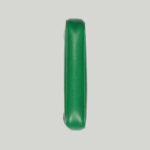 it's presented in a soft green leather with a gold-toned zip closure.