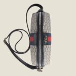 GG Supreme is introduced in a timeless mix of blue and beige for Gucci Love Parade. The canvas has come to the front of each collection decade after decade to become a hallmark of the House. Here