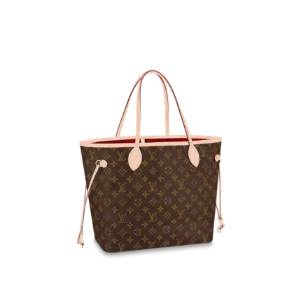 <p>The Neverfull MM tote bag combines timeless design with traditional details. Crafted from supple Monogram canvas and trimmed in natural leather