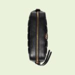 the signature material is reimagined once again as a part of Gucci Love Parade with a textured geometric motif. The design presents a contemporary approach to the '90s logo trend that appears throughout the House's latest collections. Here