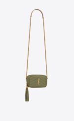 Leather and chain shoulder strap