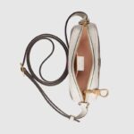 sans-serif; font-size: 16px; background-color: #ffffff;">A new addition to the Ophidia collection is a structured mini bag with white leather trim. The GG logo evolved from the early Gucci diamond plaid pattern that began in the 1930s. It was first used in the 1970s and has since become a representative element of the Gucci collection.